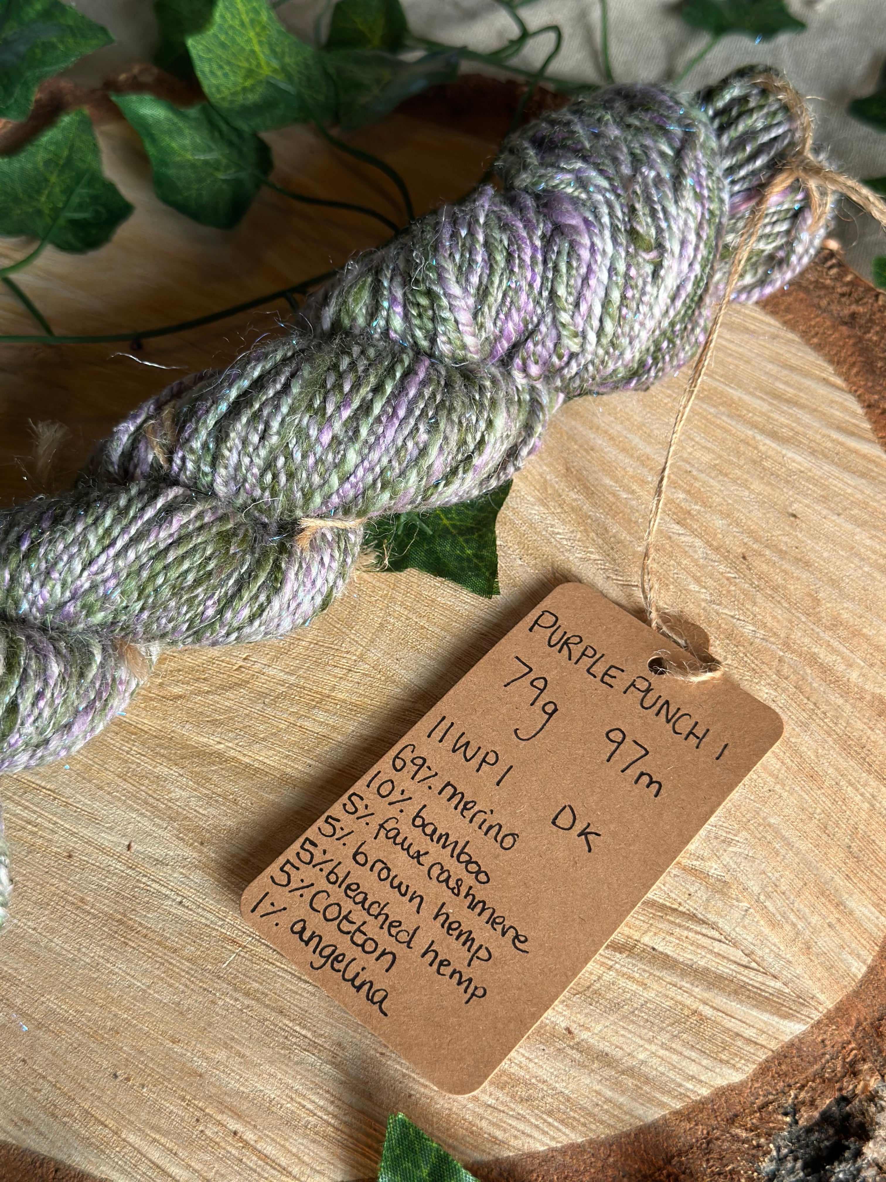 Purple Punch 1 - Hand-spun DK yarn
