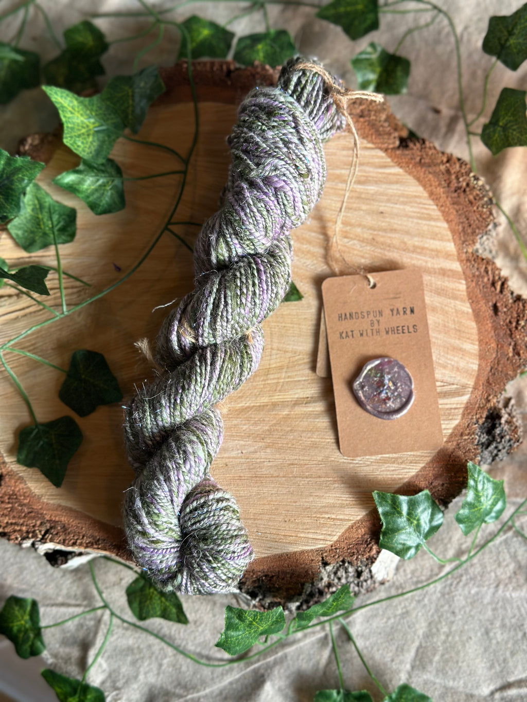 Purple Punch 1 - Hand-spun DK yarn