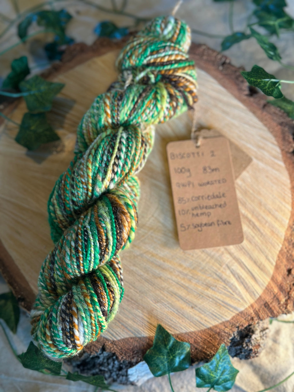 Biscotti 2 - Hand-spun worsted yarn