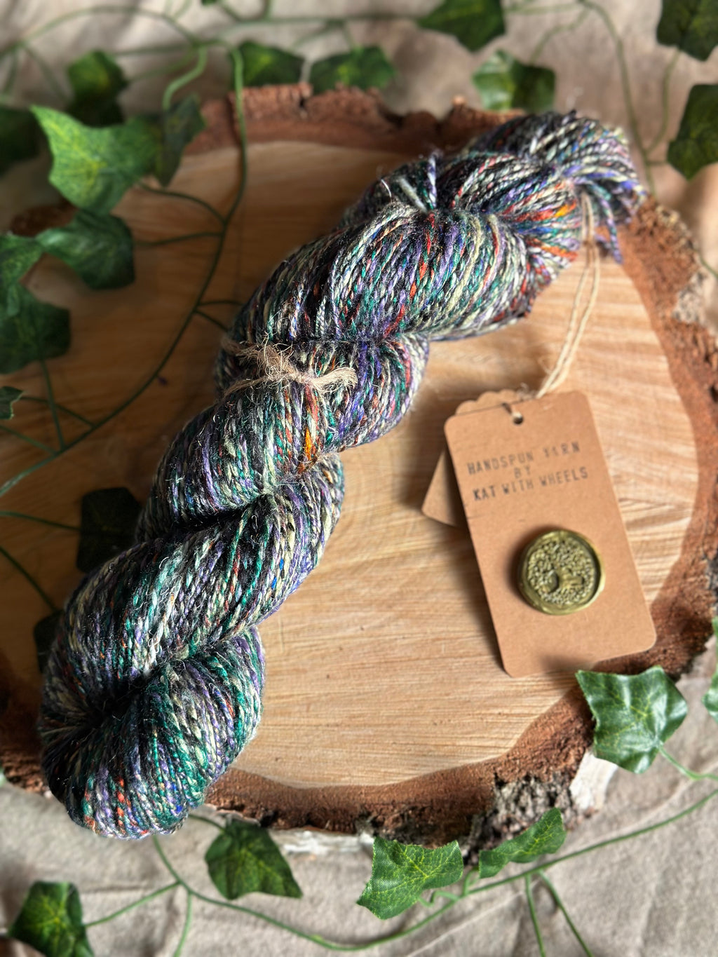 Black Russian 2 - Hand-spun sport yarn