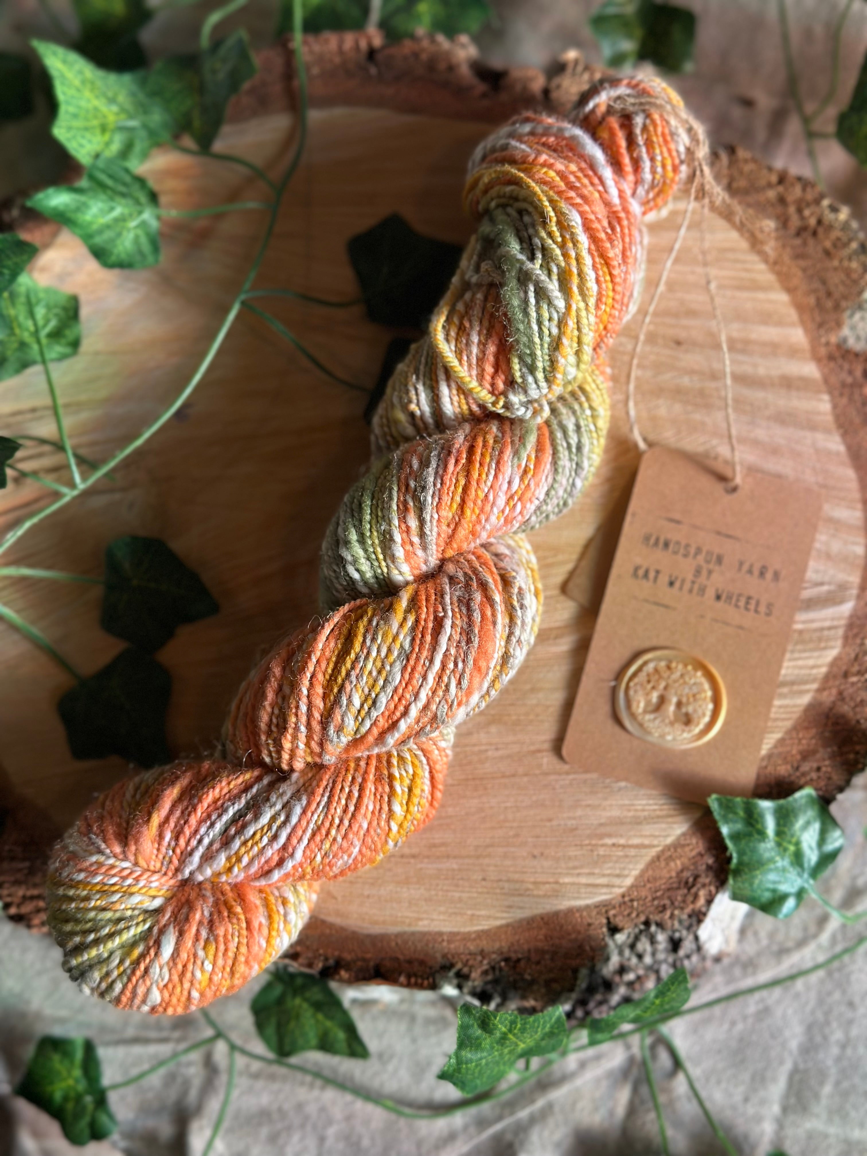 Peach runtz 2- Hand-spun DK yarn