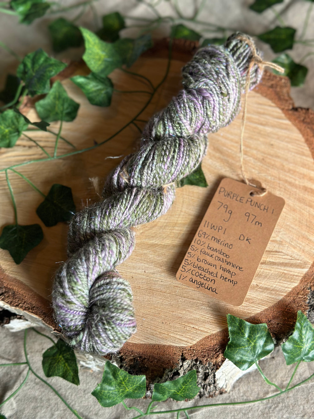 Purple Punch 1 - Hand-spun DK yarn