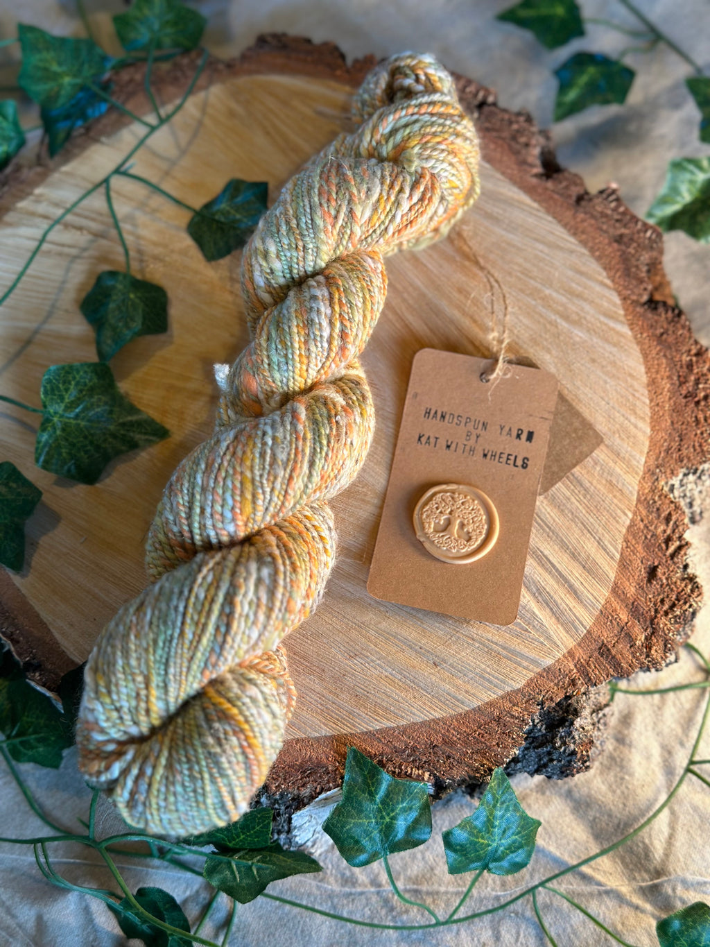 Peach Runtz 1 - DK yarn merino wool and hemp custom blend