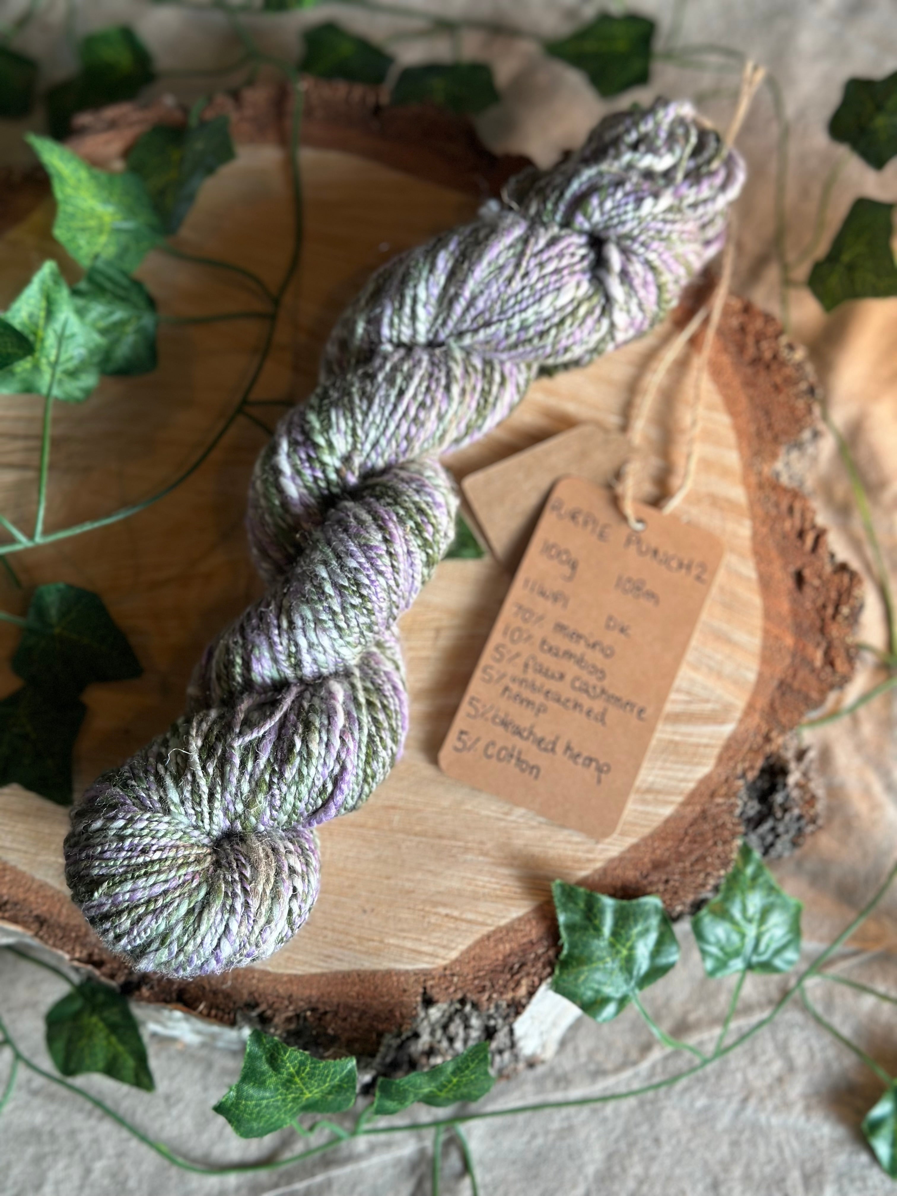 Purple Punch 2 - Hand-spun DK yarn