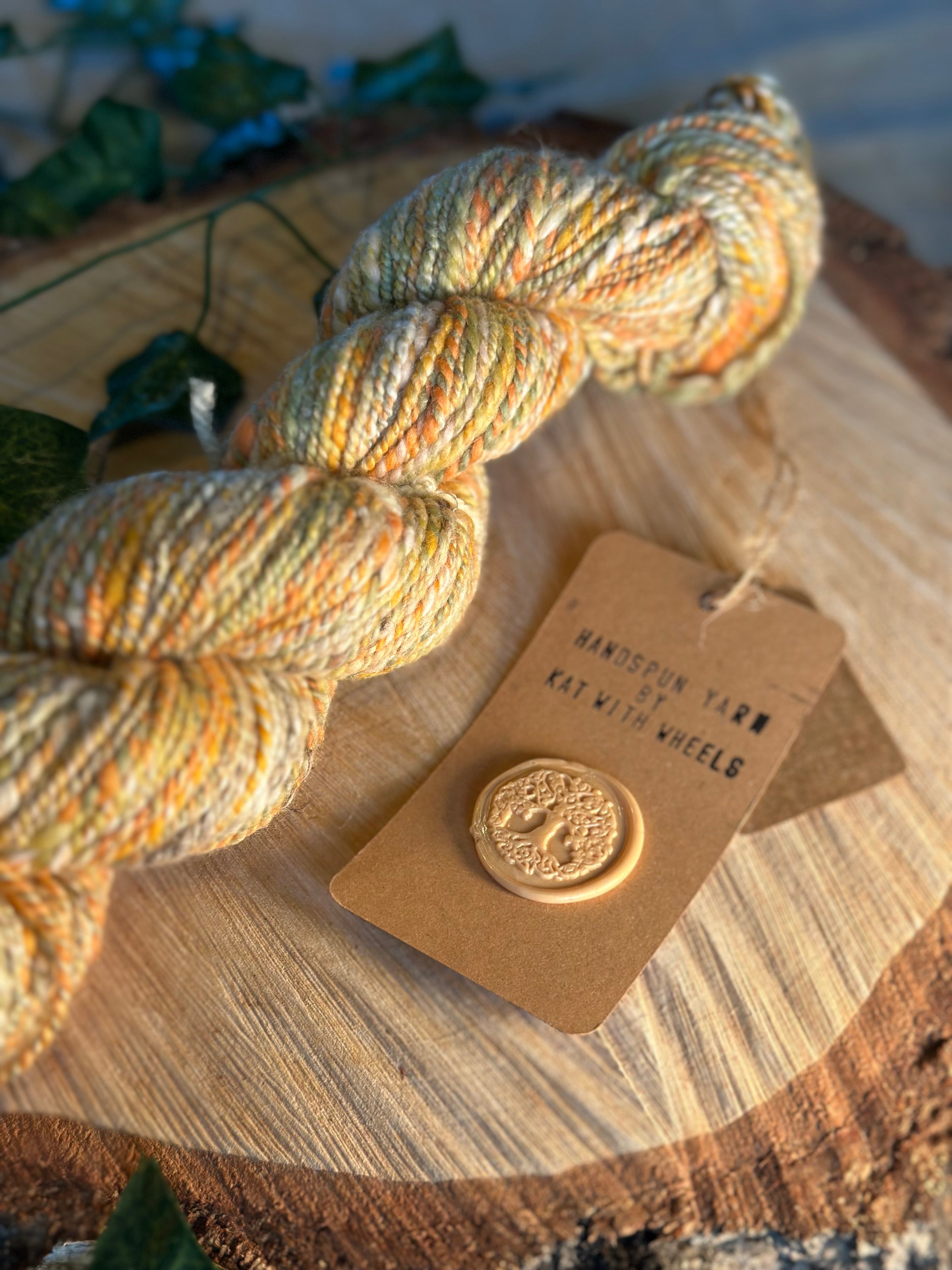Peach Runtz 1 - DK yarn merino wool and hemp custom blend