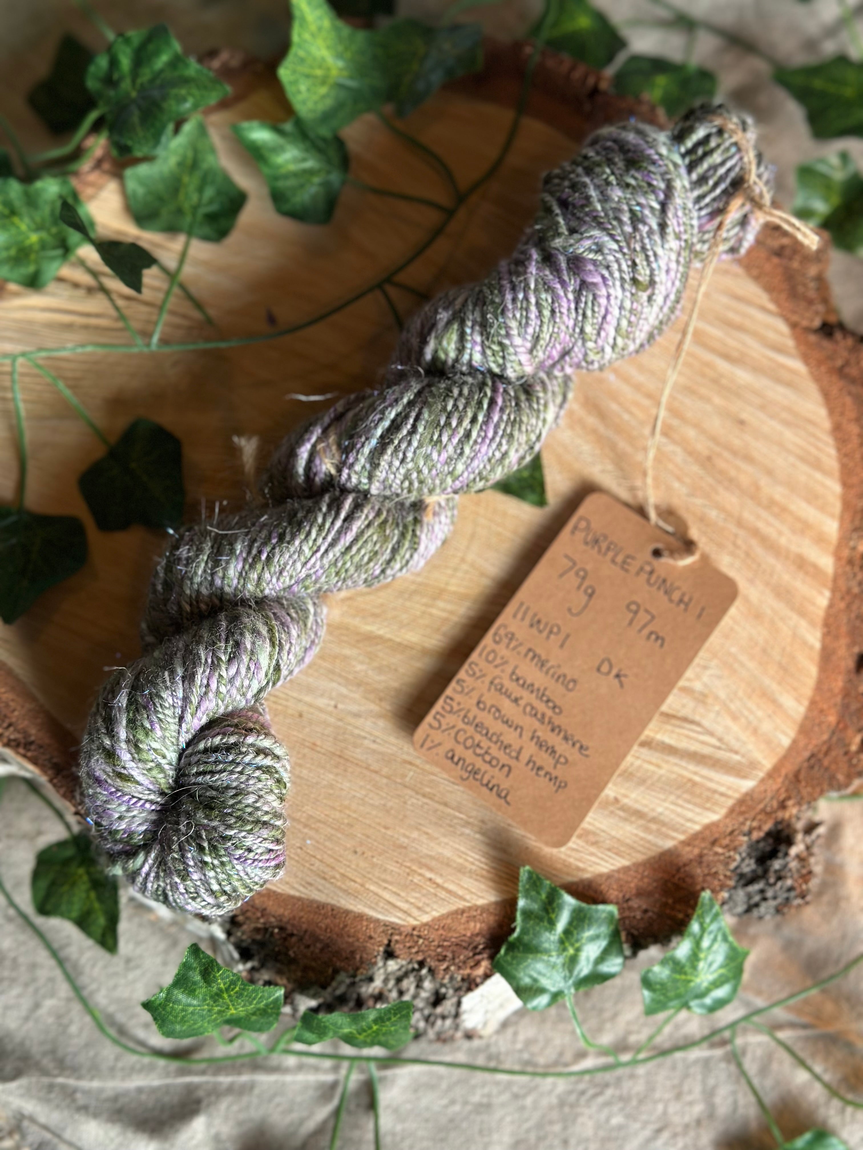 Purple Punch 1 - Hand-spun DK yarn