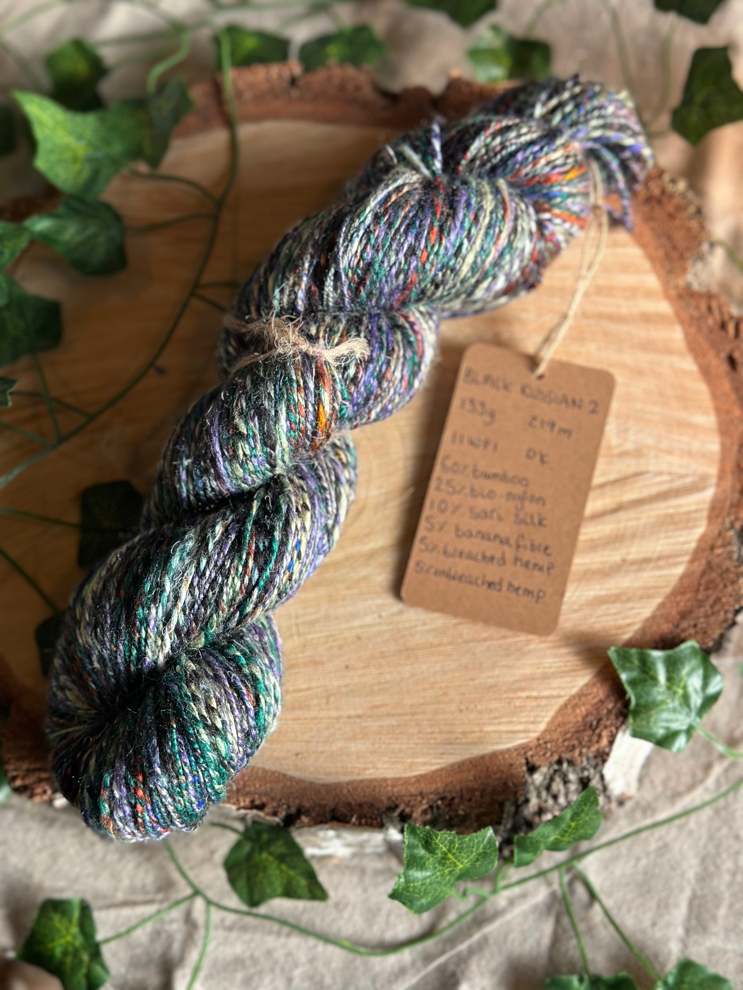 Black Russian 2 - Hand-spun sport yarn