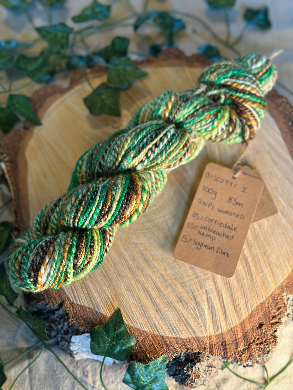 Biscotti 2 - Hand-spun worsted yarn
