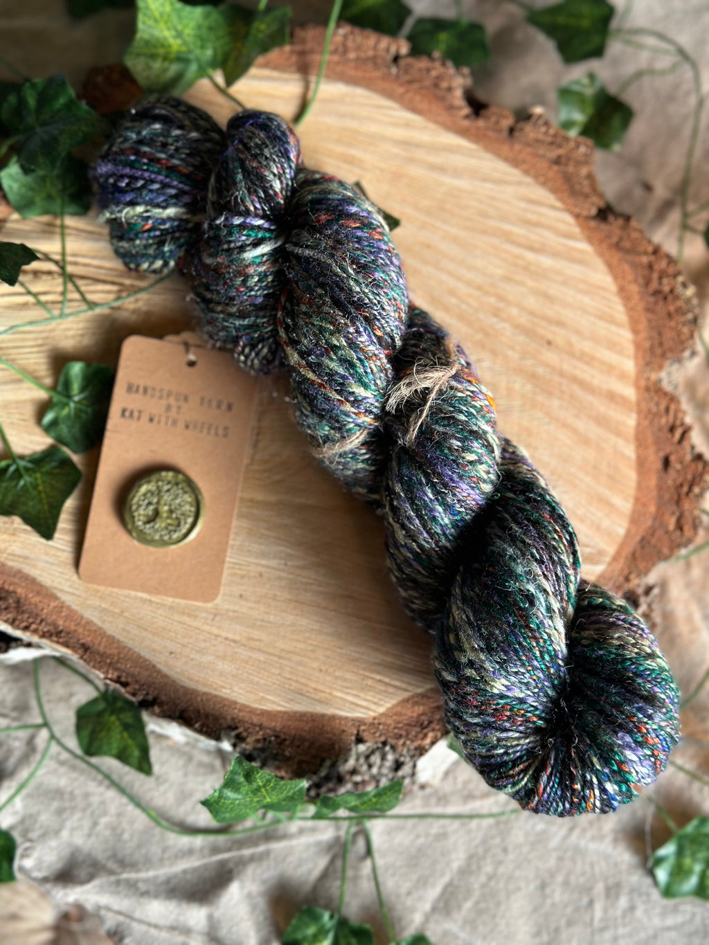 Black Russian 2 - Hand-spun sport yarn