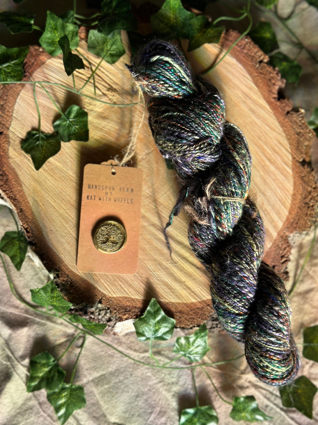 Black Russian 2 - Hand-spun sport yarn