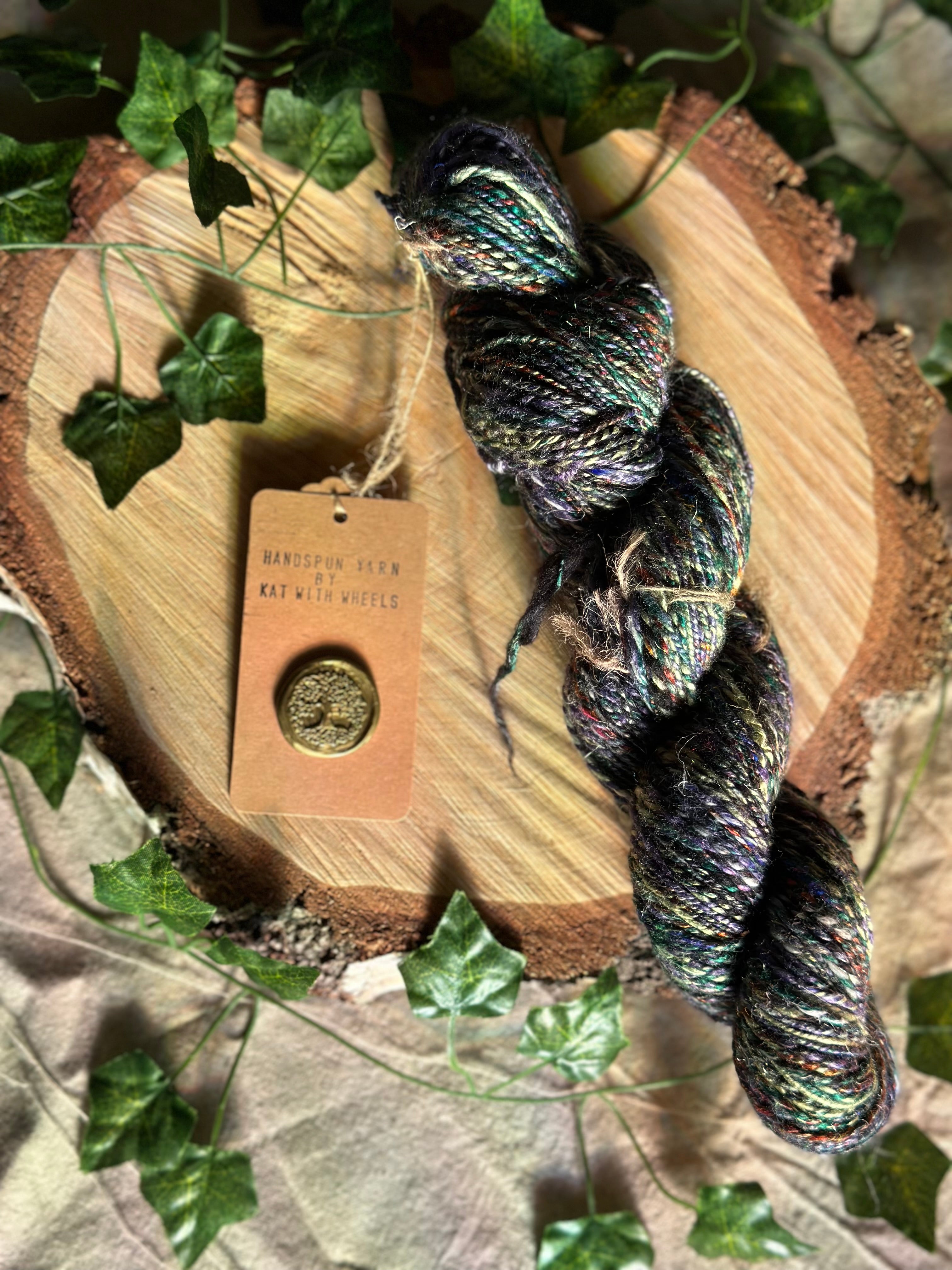 Black Russian 2 - Hand-spun sport yarn
