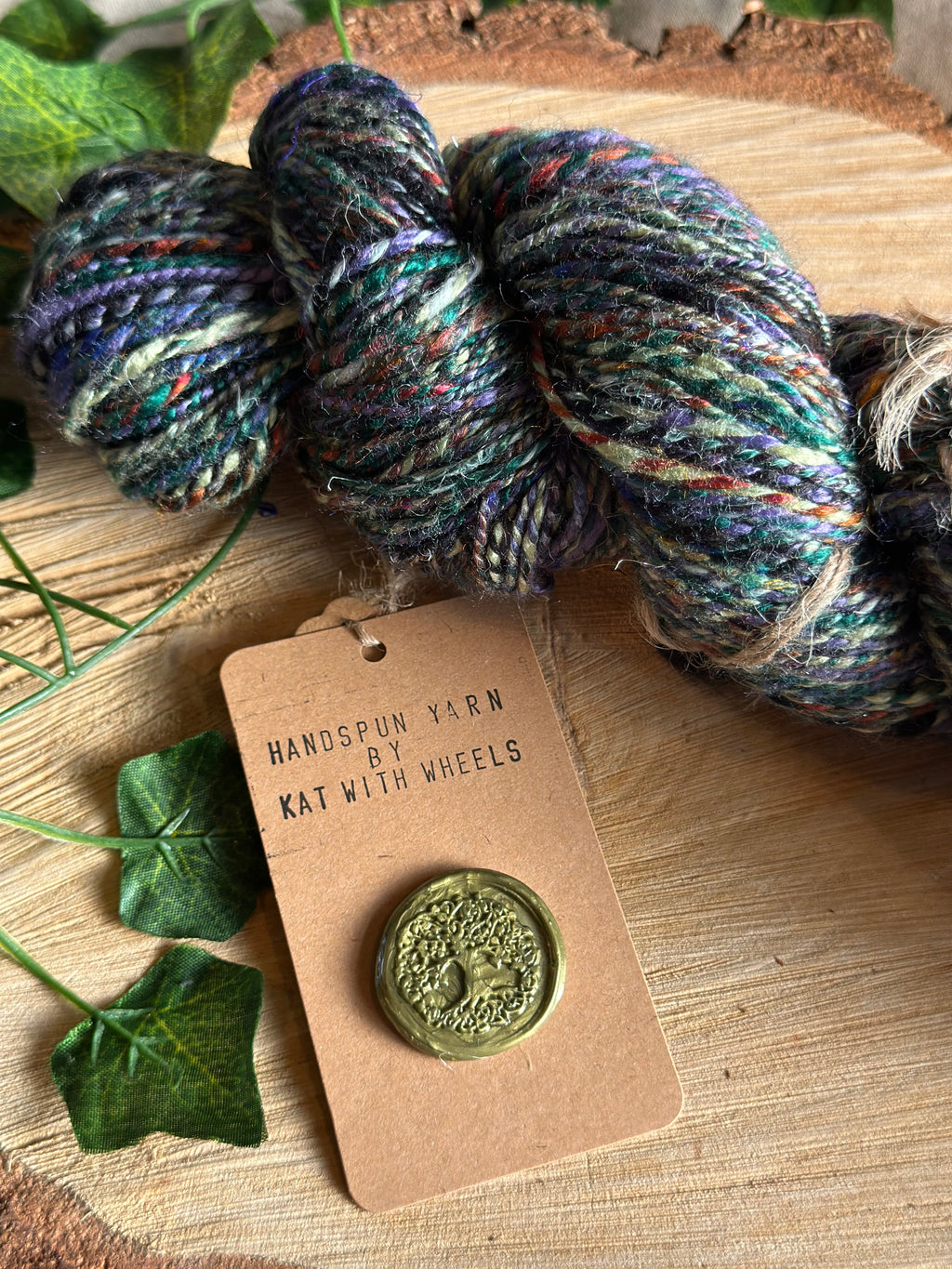Black Russian 2 - Hand-spun sport yarn