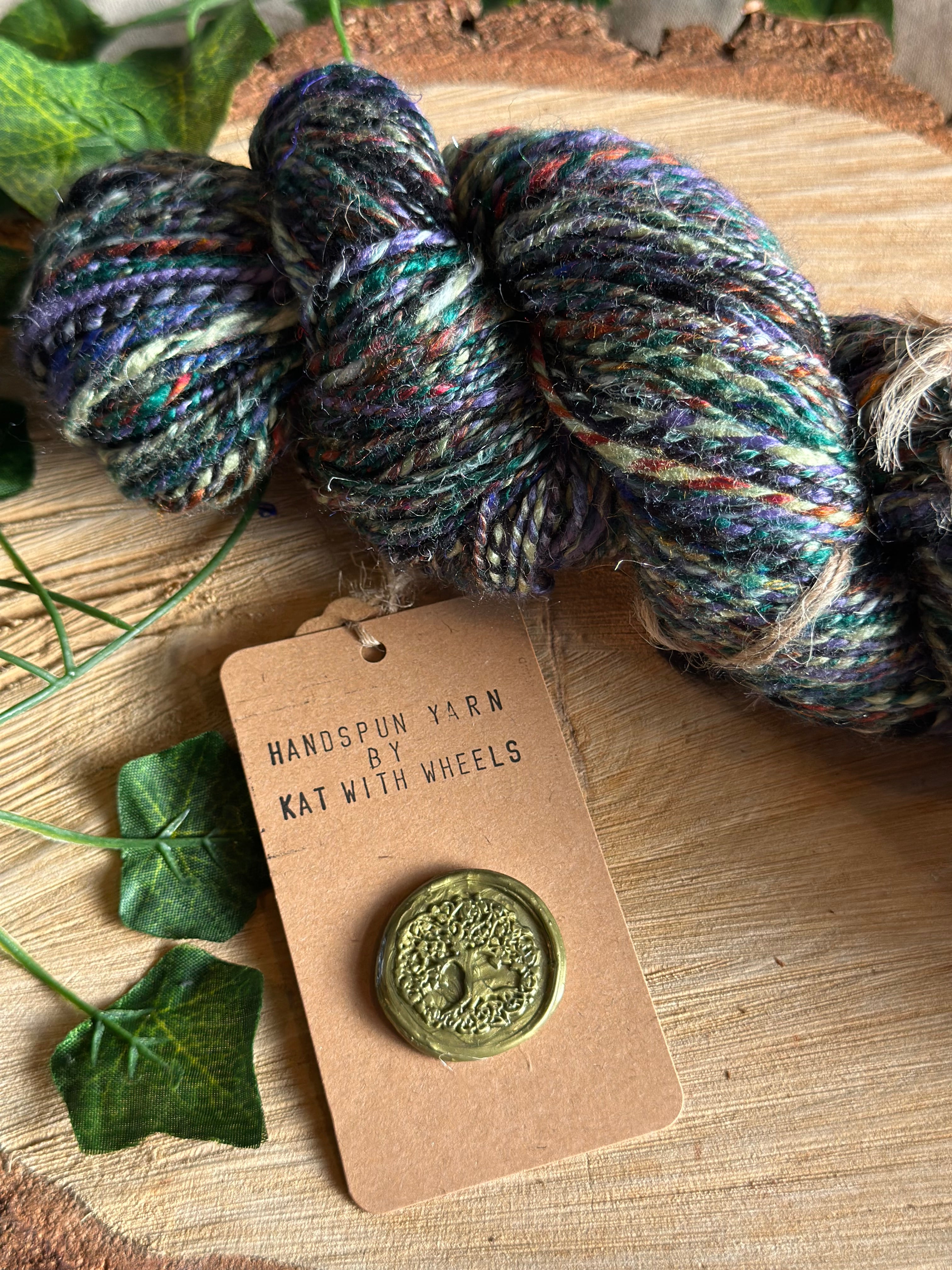 Black Russian 2 - Hand-spun sport yarn