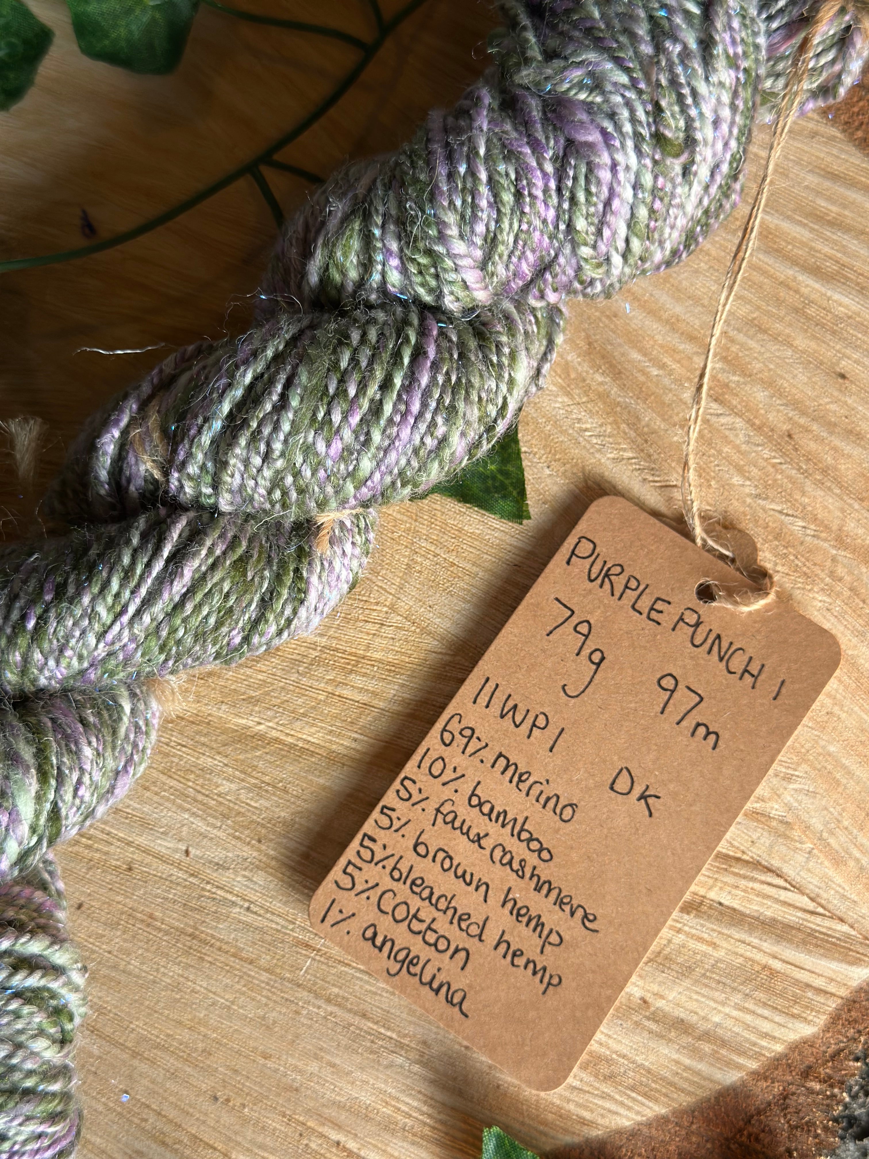 Purple Punch 1 - Hand-spun DK yarn