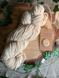 Avocado pit yarn - hand dyed hand spun worsted yarn 100g 135m
