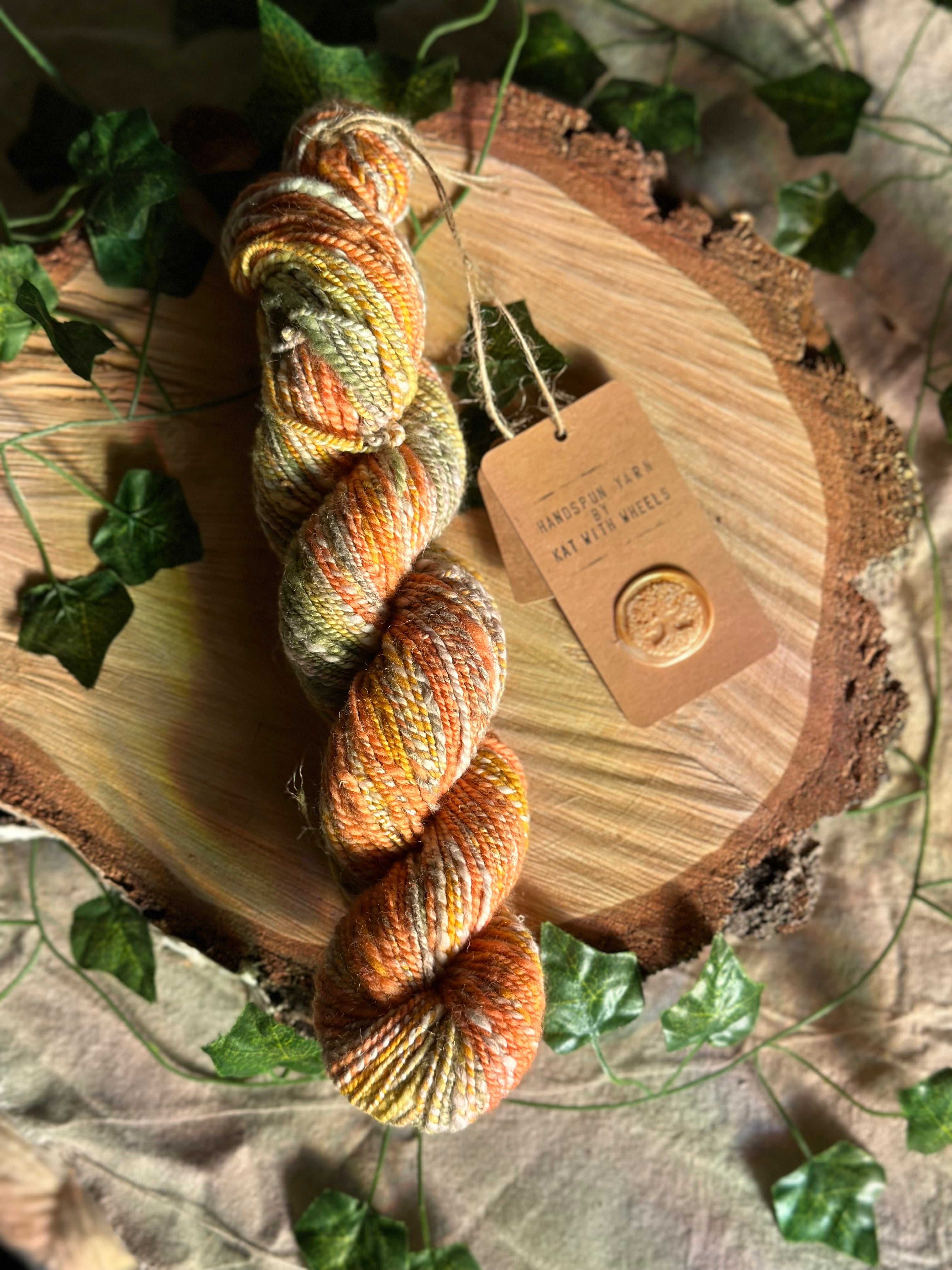 Peach runtz 2- Hand-spun DK yarn