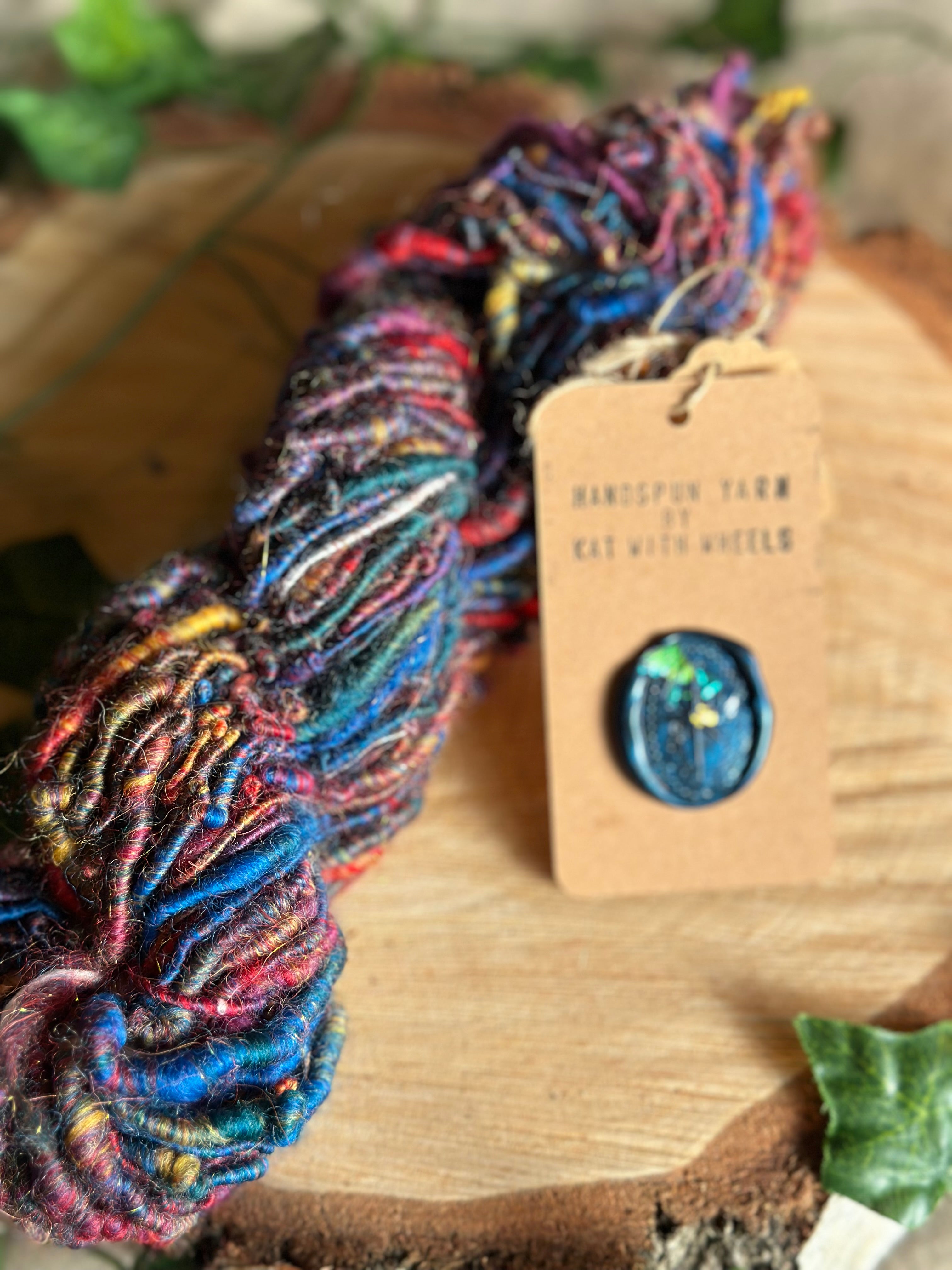 Diwali - Hand-spun Aran art yarn
