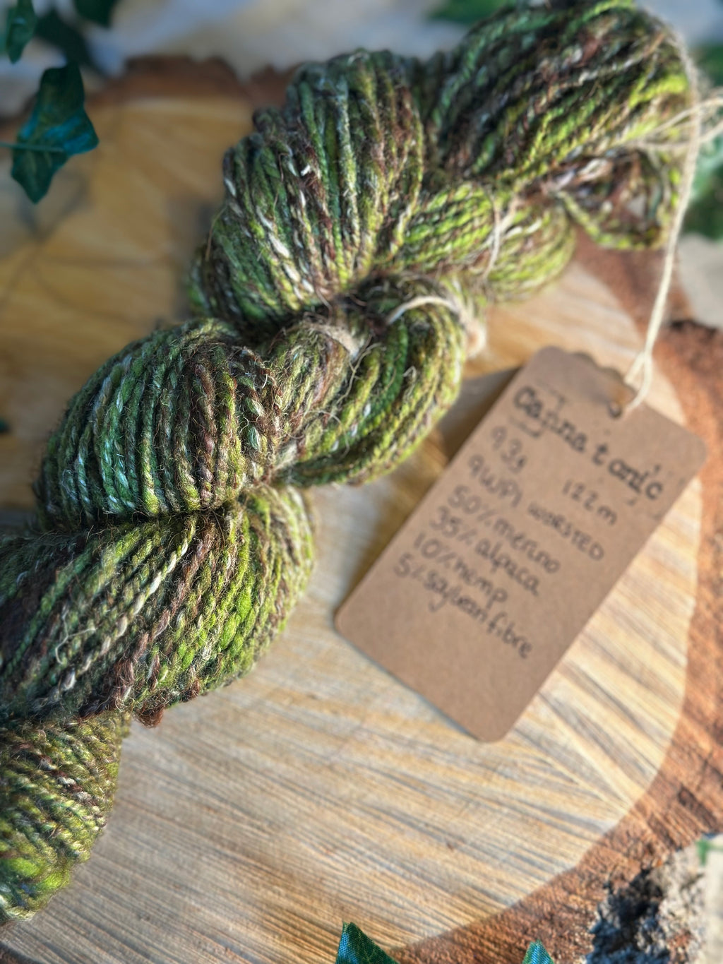 Cannatonic - Hand-spun worsted yarn