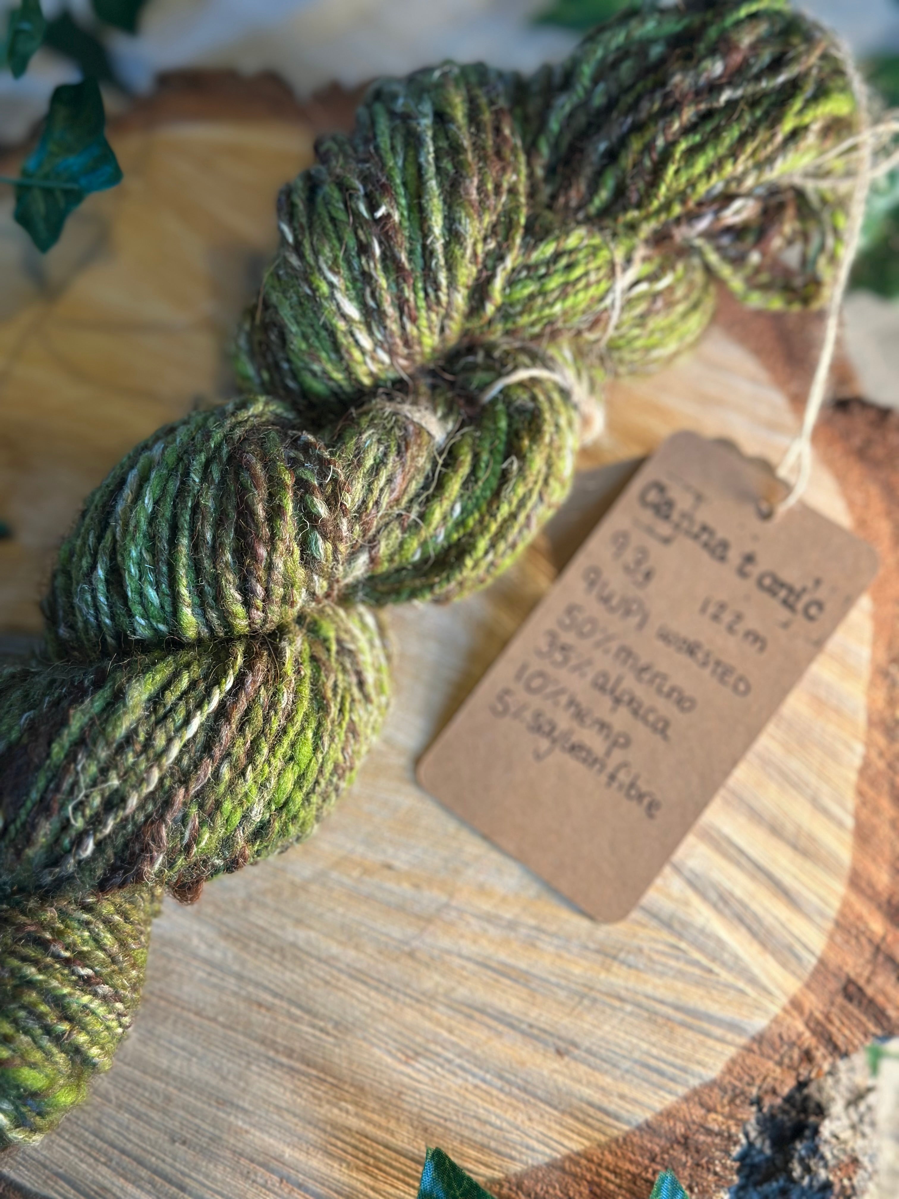 Cannatonic - Hand-spun worsted yarn