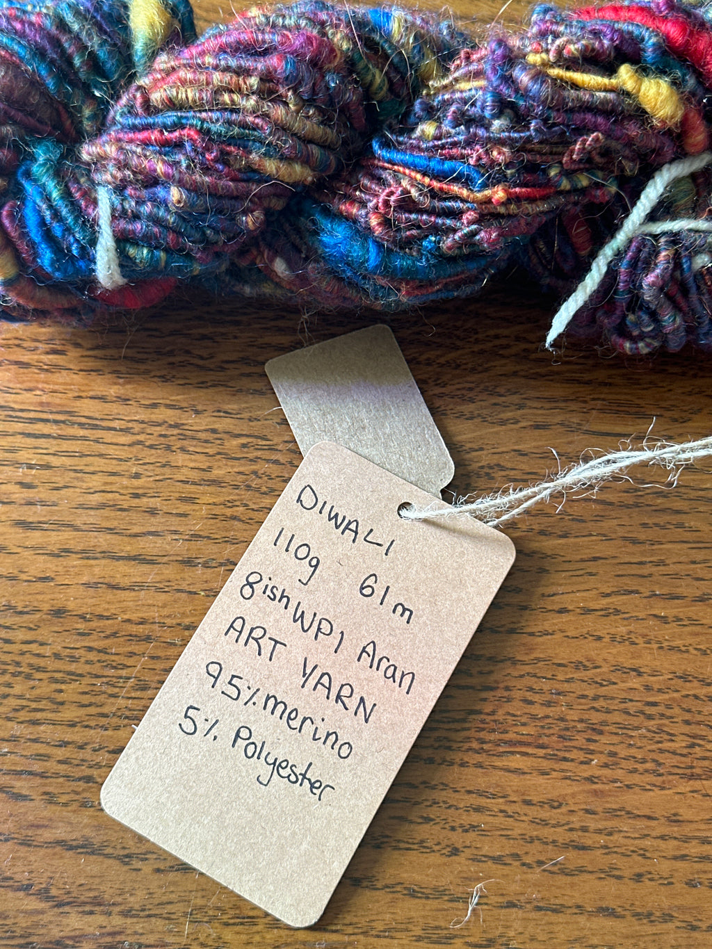 Diwali - Hand-spun Aran art yarn