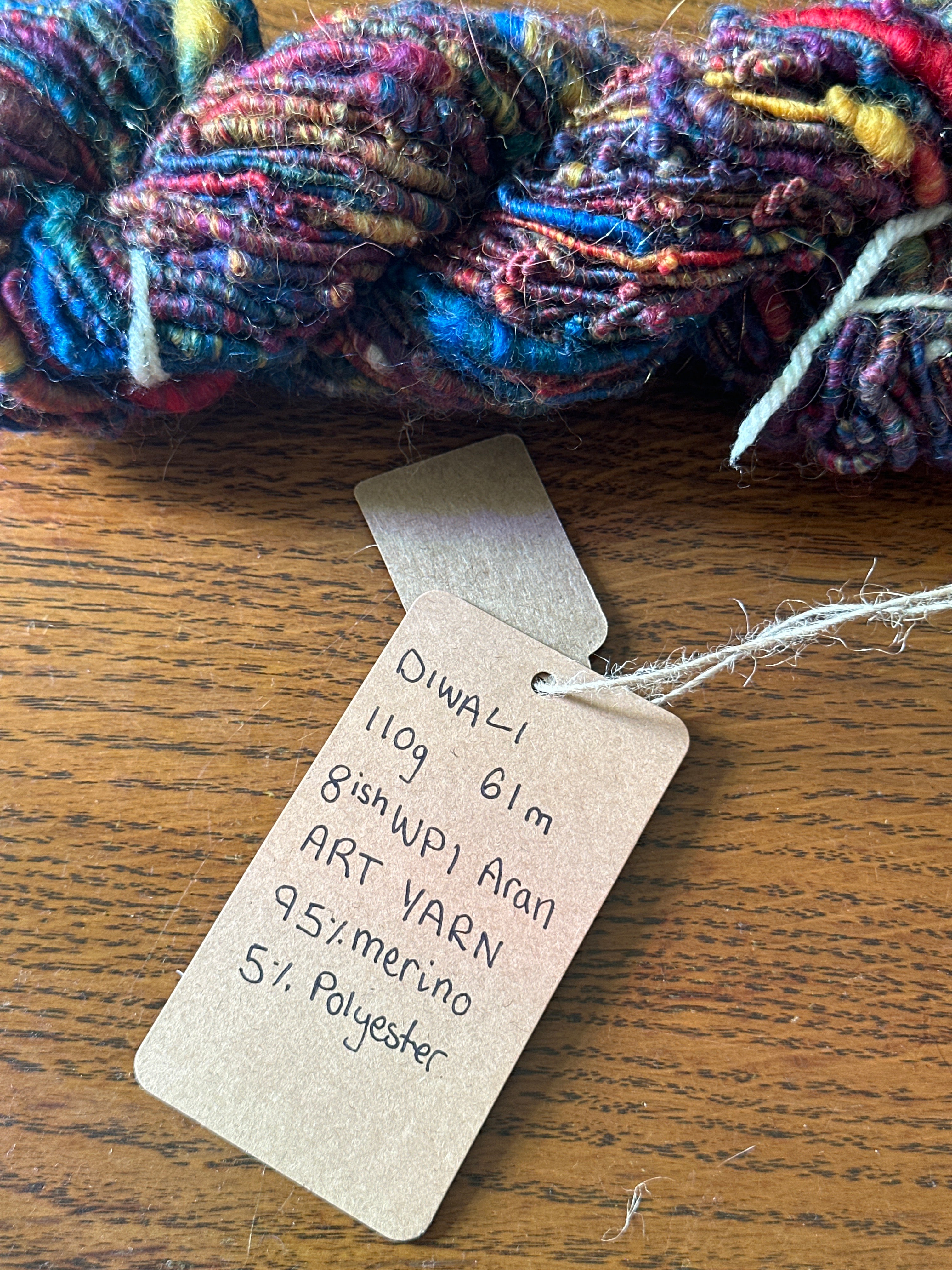 Diwali - Hand-spun Aran art yarn