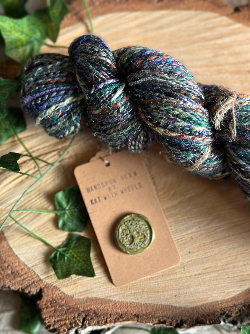 Black Russian 2 - Hand-spun sport yarn