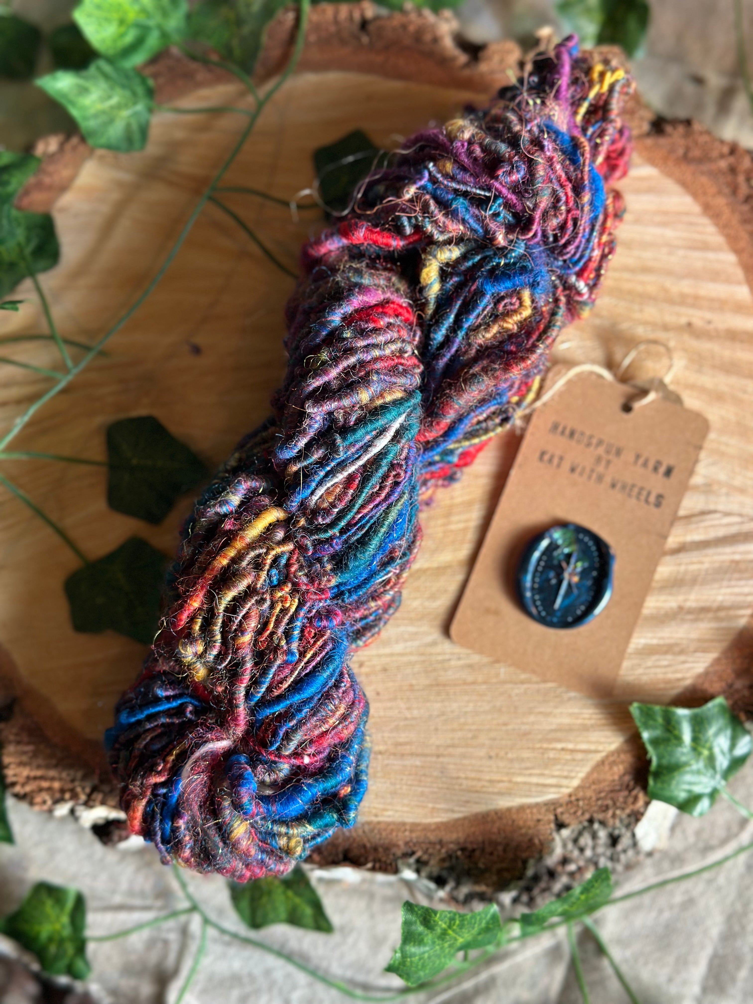 Diwali - Hand-spun Aran art yarn