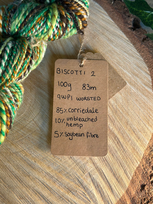 Biscotti 2 - Hand-spun worsted yarn