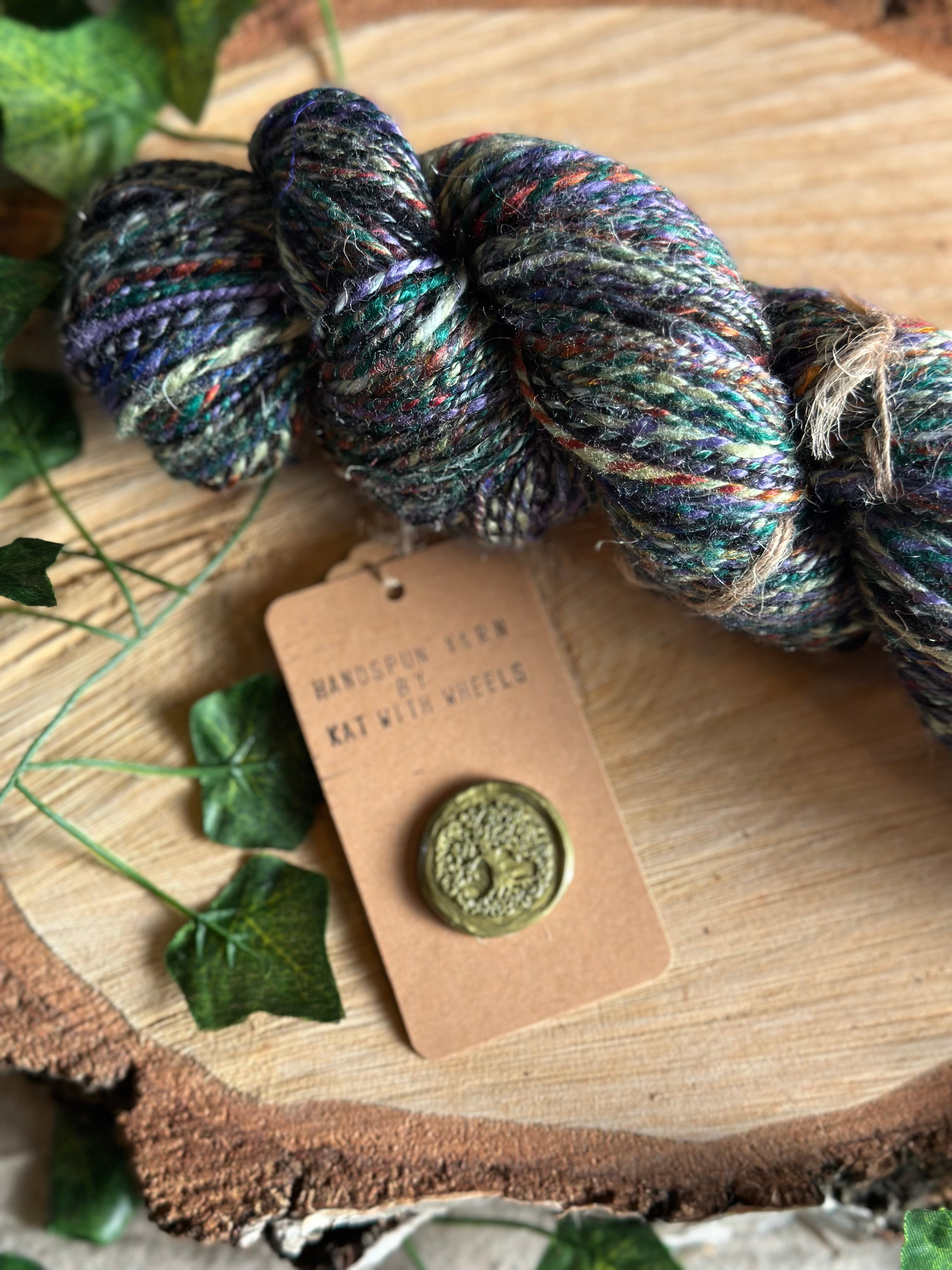 Black Russian 2 - Hand-spun sport yarn
