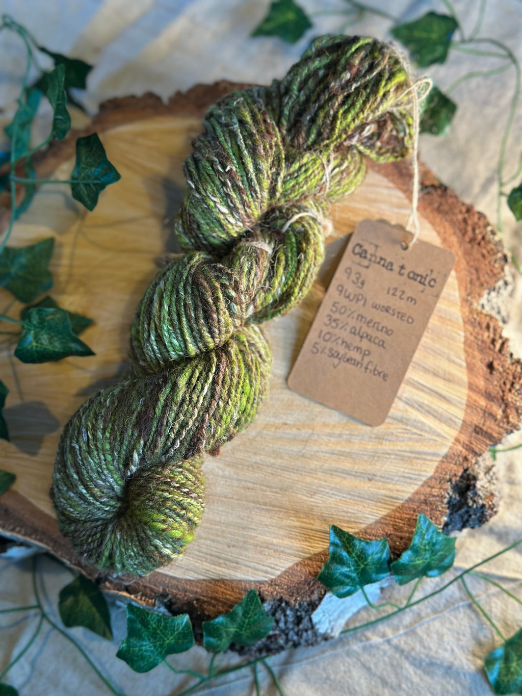 Cannatonic - Hand-spun worsted yarn