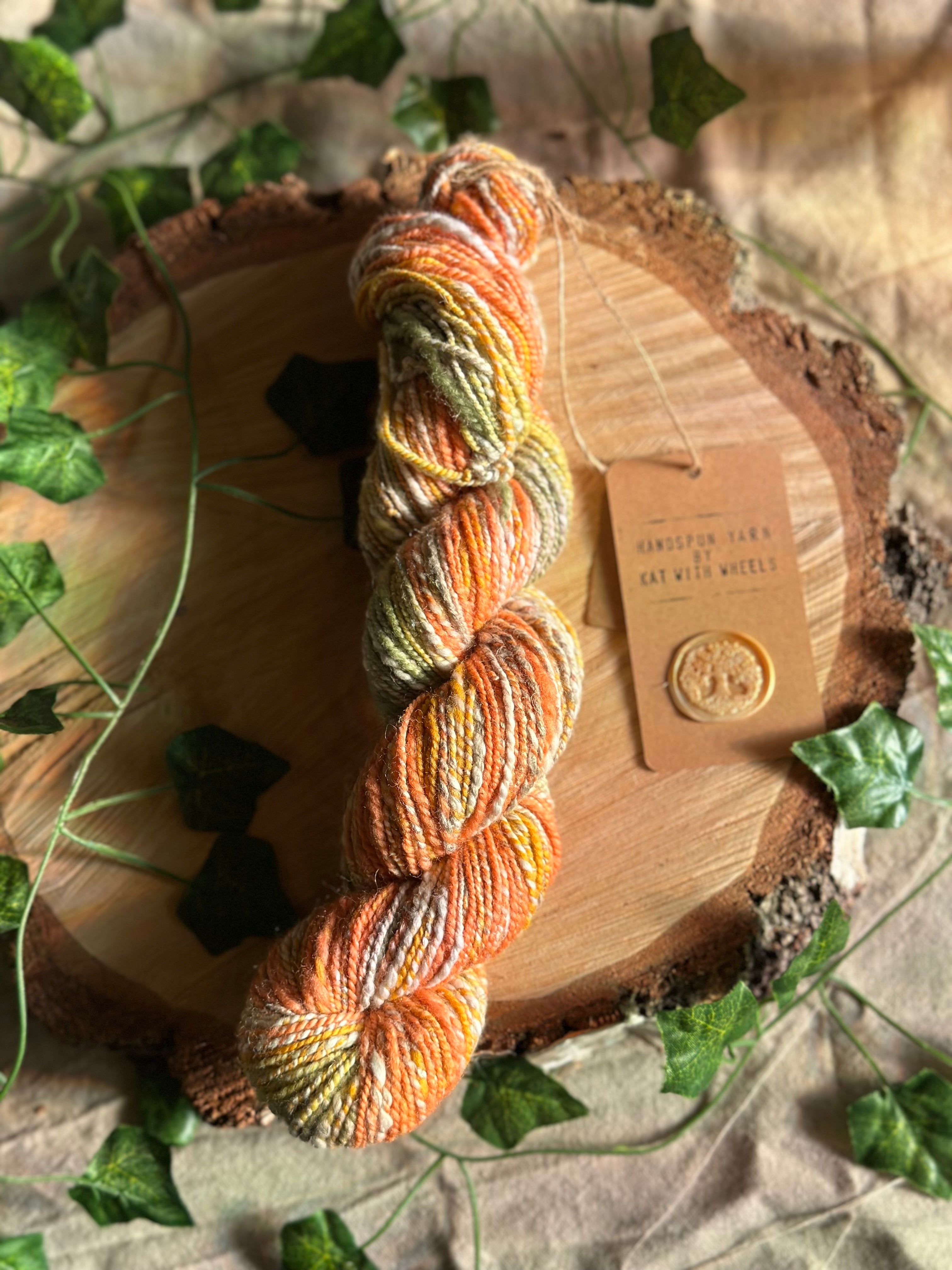 Peach runtz 2- Hand-spun DK yarn