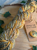 Orange zest 2 - hand blended merino wool and hemp dk yarn