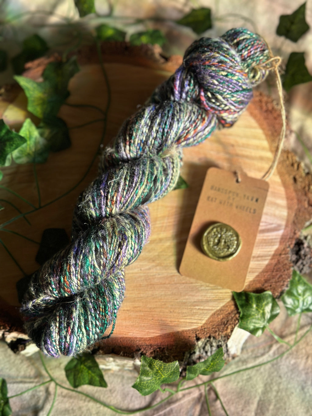 Black Russian 1 - Hand-spun sport yarn