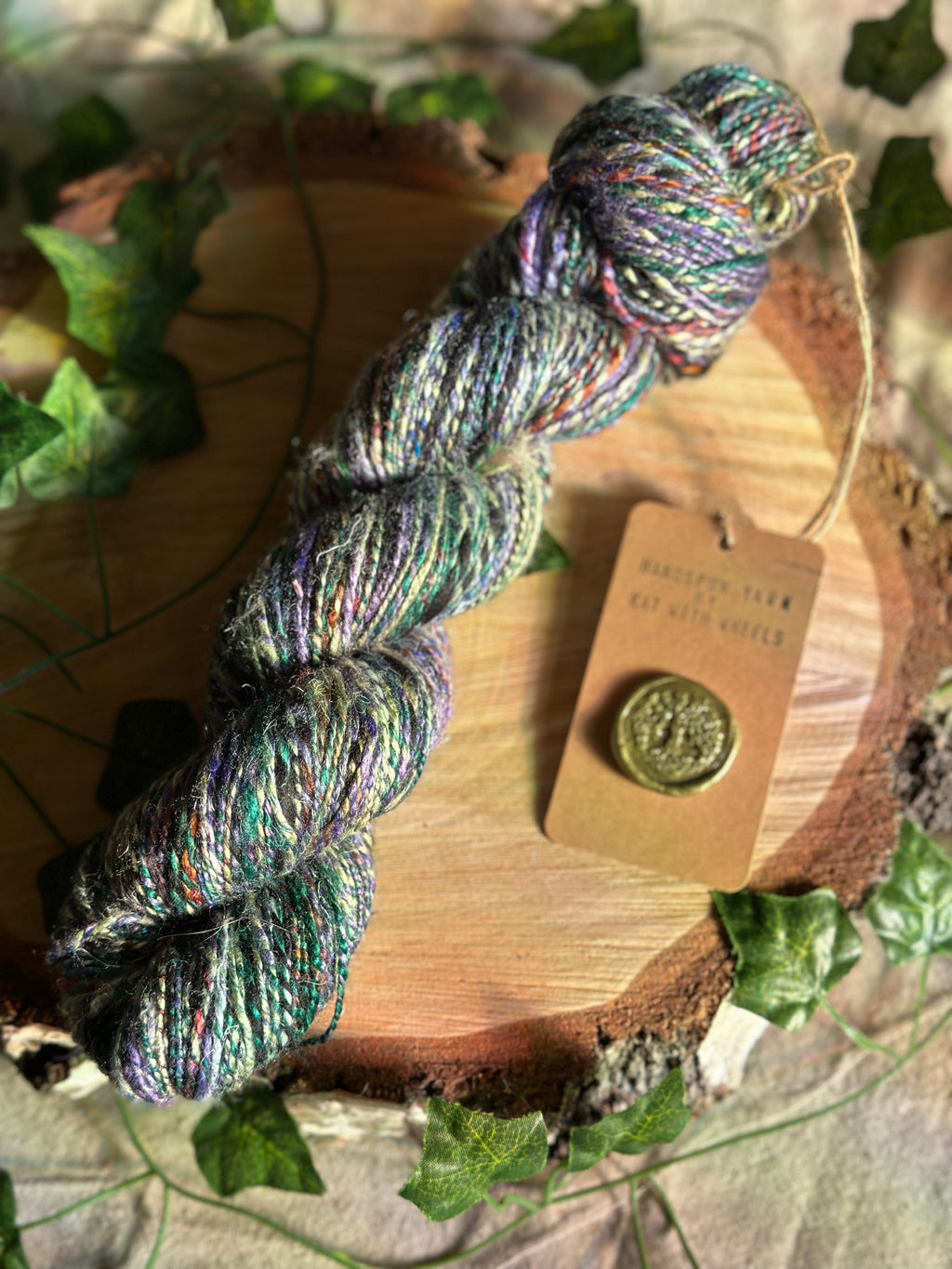Black Russian 1 - Hand-spun sport yarn