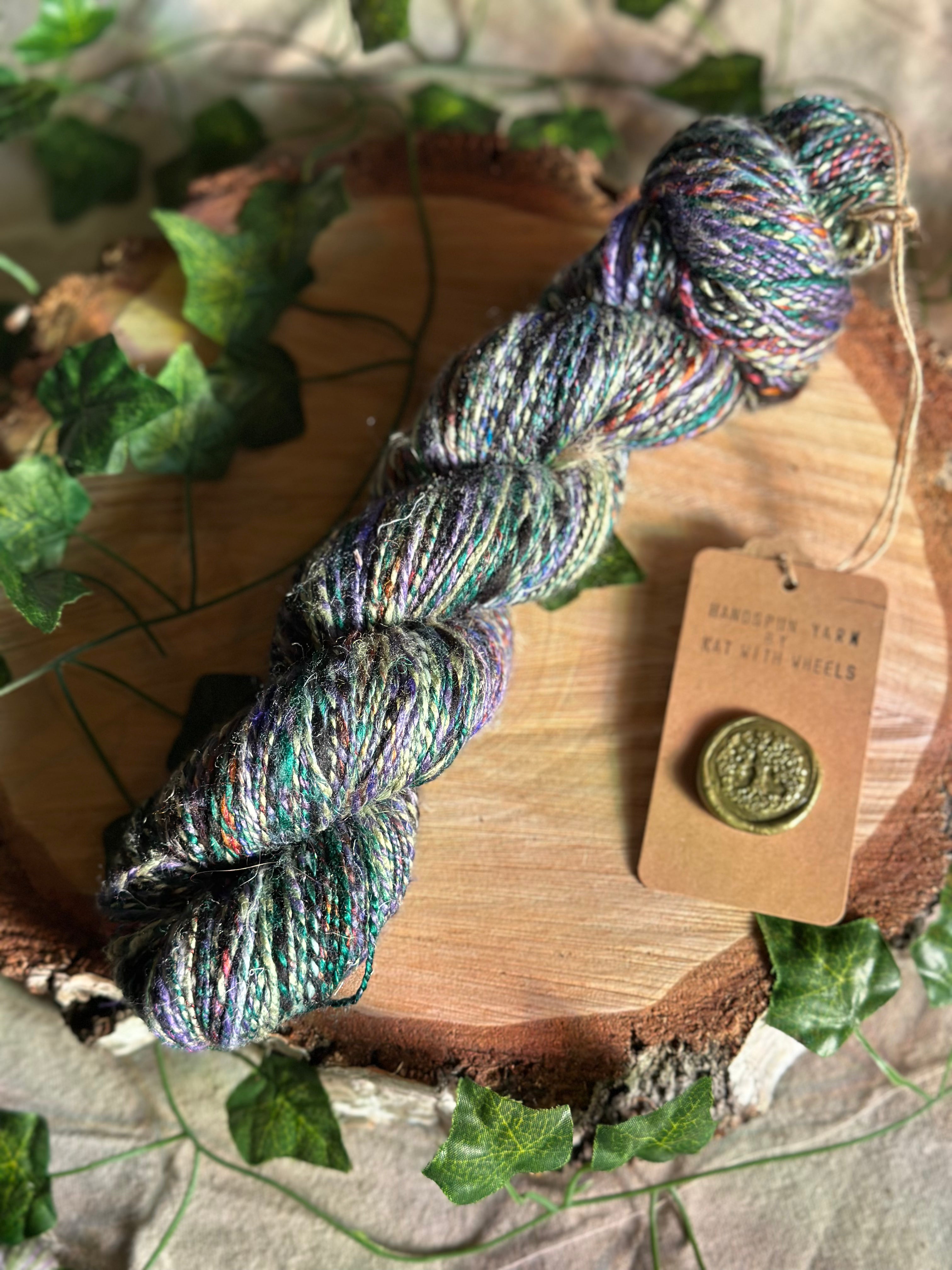 Black Russian 1 - Hand-spun sport yarn