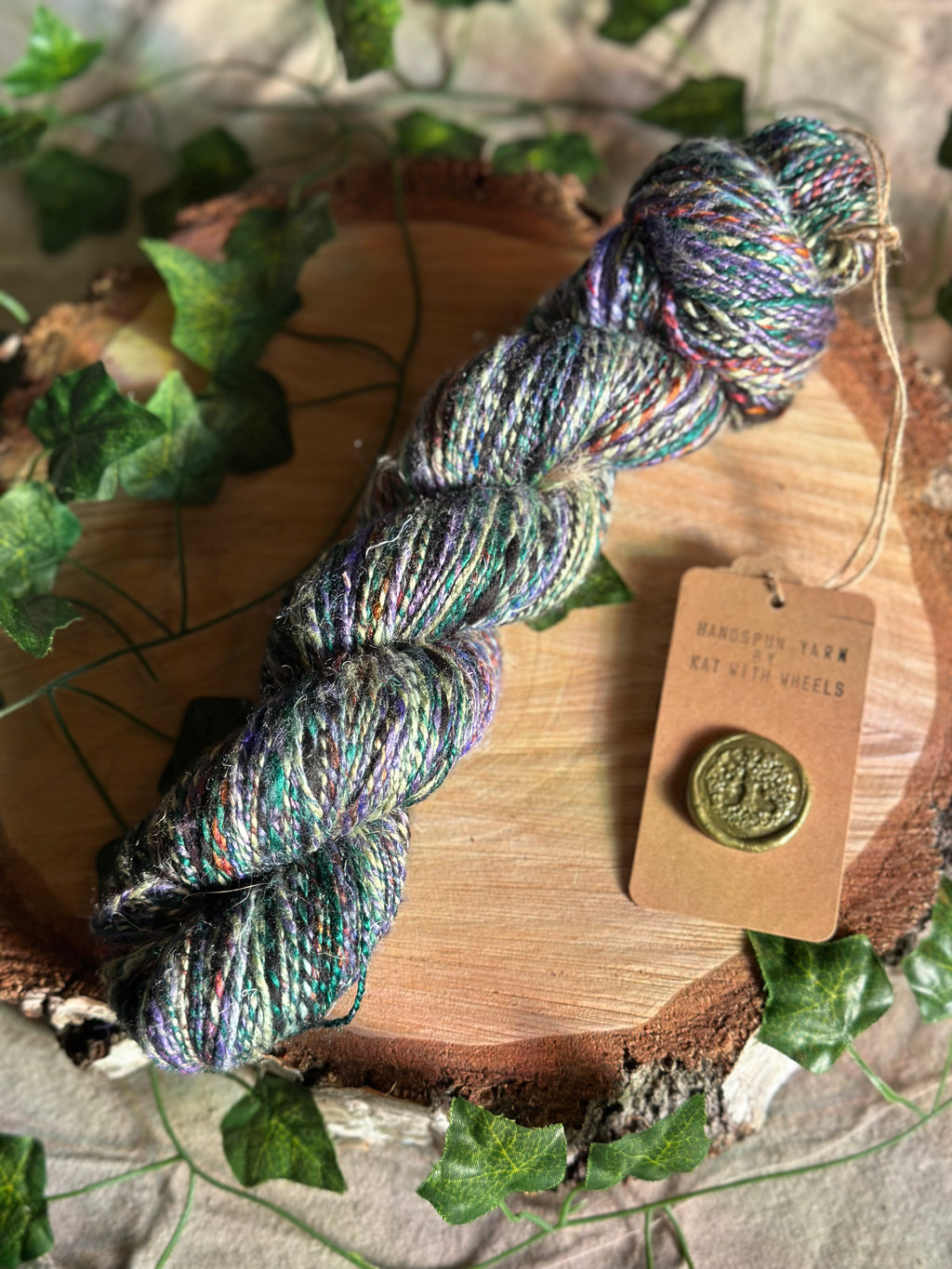Black Russian 1 - Hand-spun sport yarn