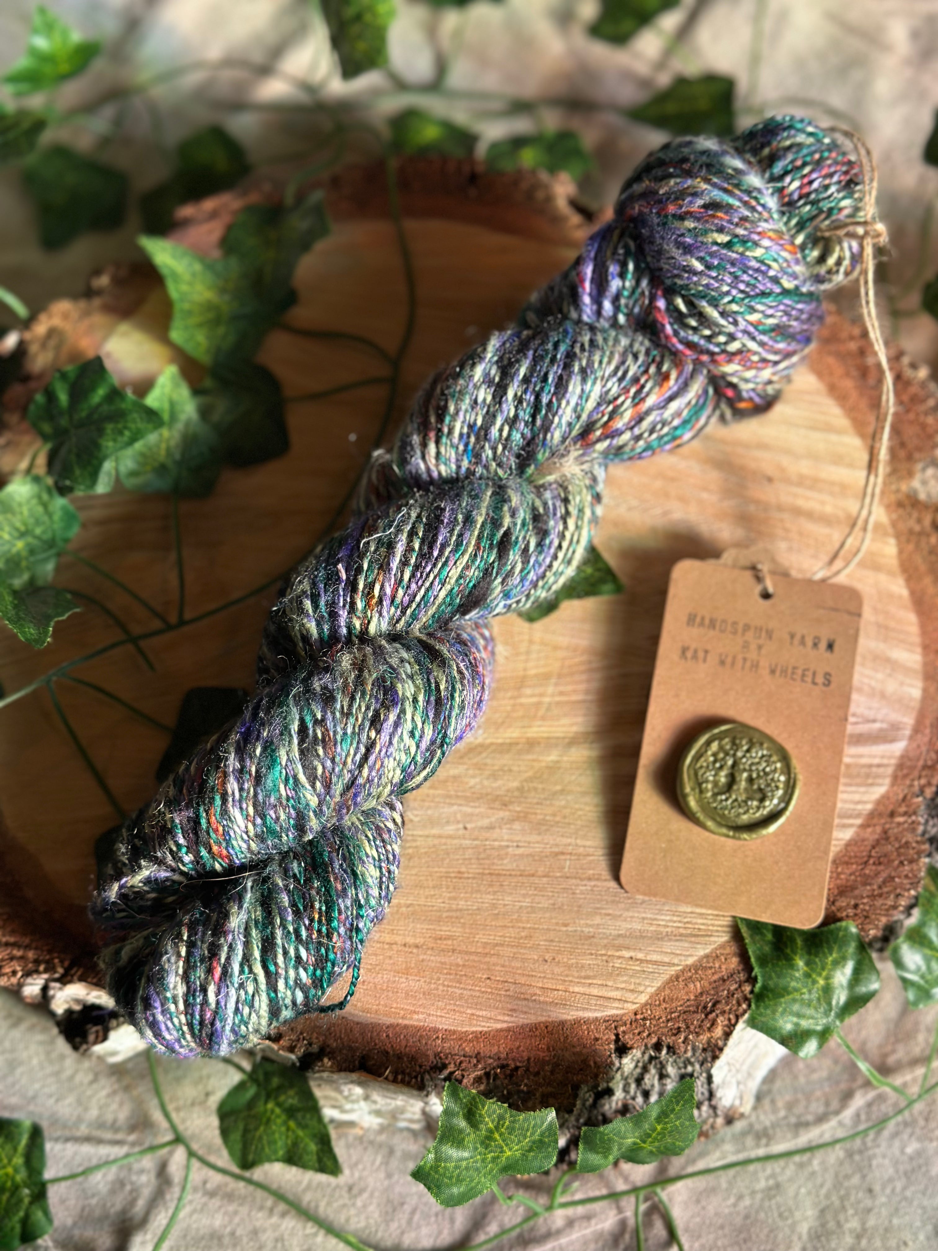 Black Russian 1 - Hand-spun sport yarn