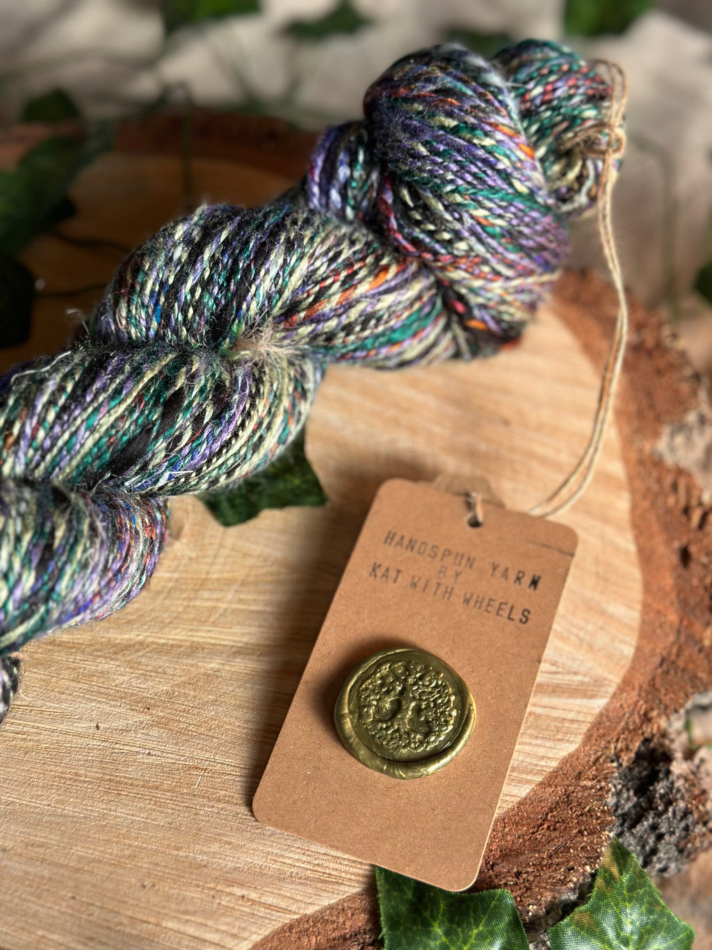 Black Russian 1 - Hand-spun sport yarn