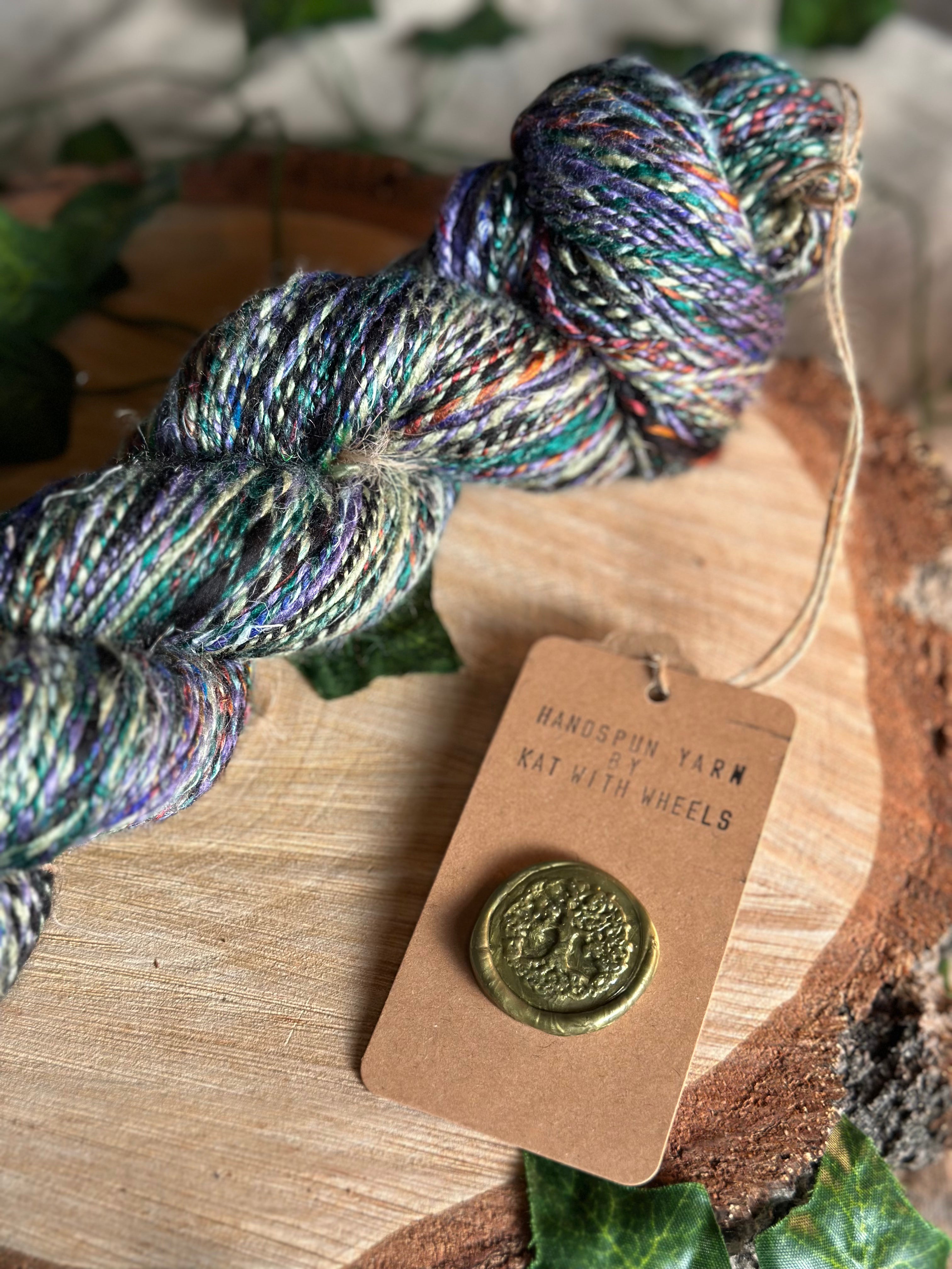 Black Russian 1 - Hand-spun sport yarn